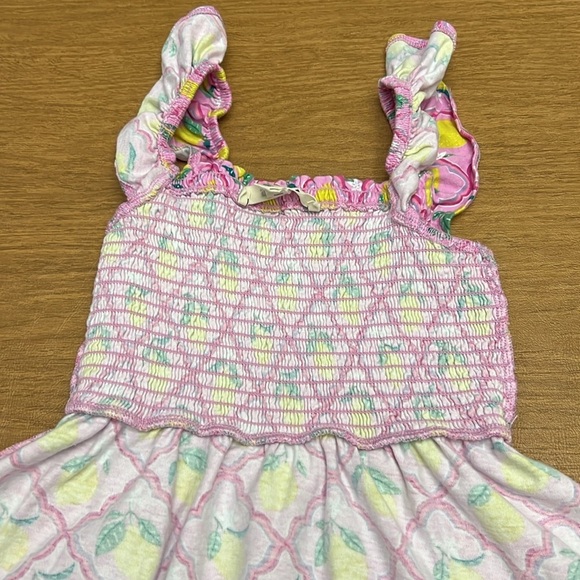 Mini Boden smocked lemon sundress size 7-8 - Picture 7 of 8